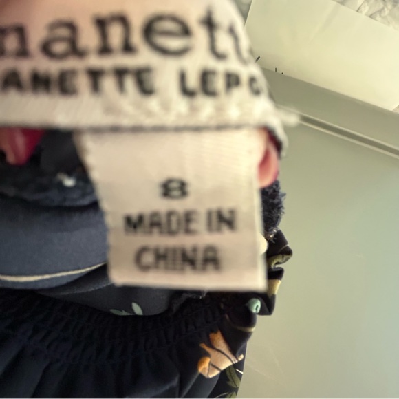 Nanette Lepore blue floral high-low sleeveless maxi dress Size 8 - Picture 8 of 12